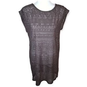 MERONA TAUPE CROCHET COVERUP SZ.XS EUC